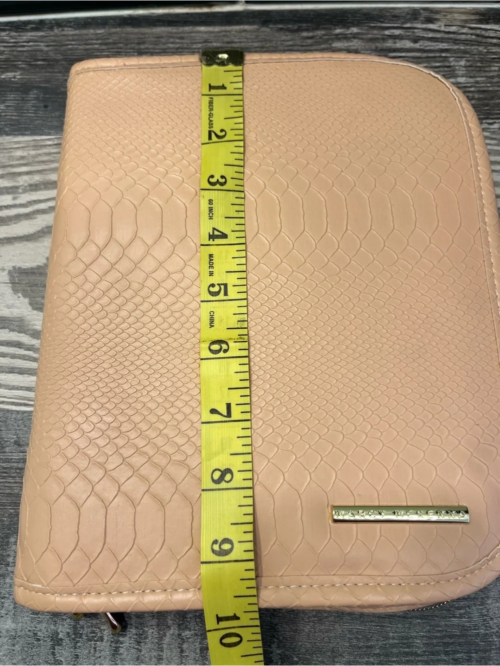 Marcy McKenna Blush Textured Zip Travel Organizer - Unknown Brand